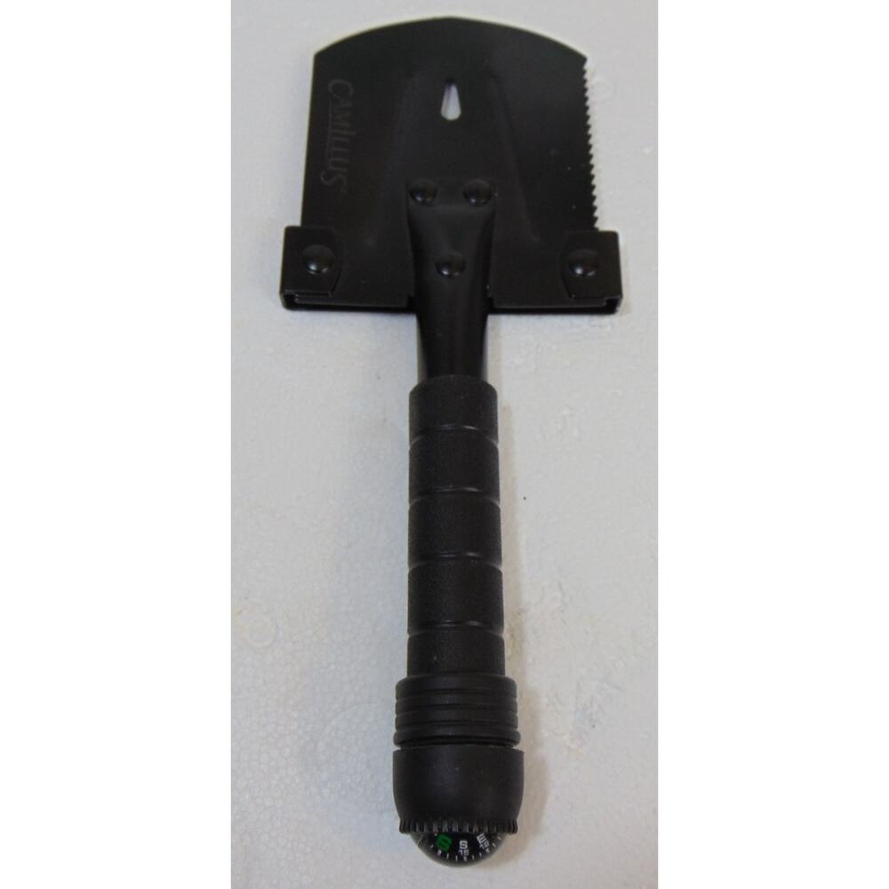 Camillus Multi Tool Shovel Saw Wrench Compass Dry Storage Handle Hammer Black